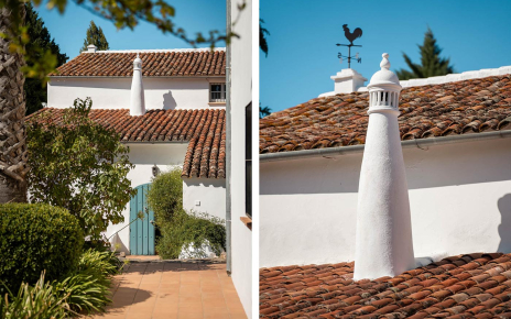 Doors to kitchen and dining area