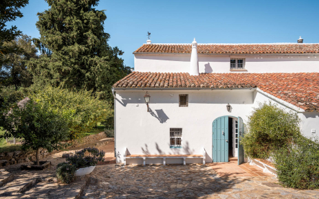 Doors from kitchen and dining area to gardens