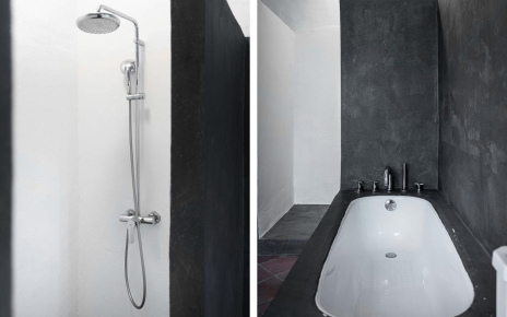 First floor bathroom (walk-in shower and bathtub)