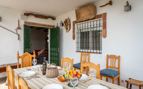 Dining area directly outside main door