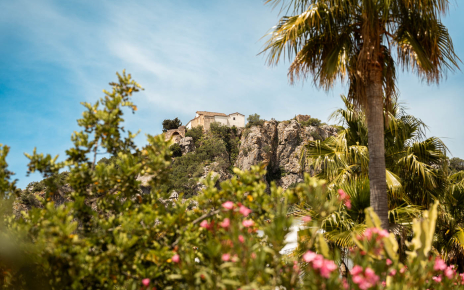 The hilltop castle above Gaucin can be seen in the distance
