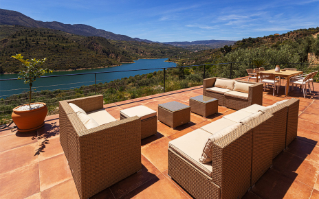 This chill-out area is great for the morning