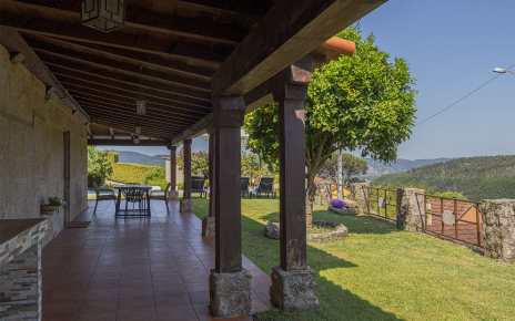 Porch along the property