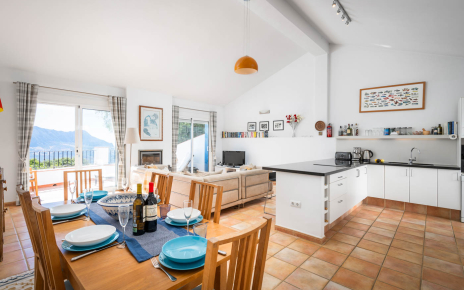 Cocina/comedor/salón en segunba planta con terraza