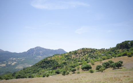Tu ubicación en la distancia con Sierra Crestellina de fondo