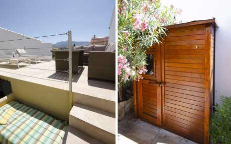 Terraza superior e inferior (con sauna)