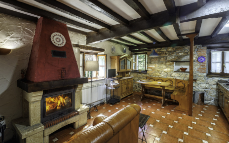Kitchen, living and dining areas on ground floor