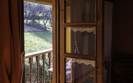 First floor with terrace and countryside views