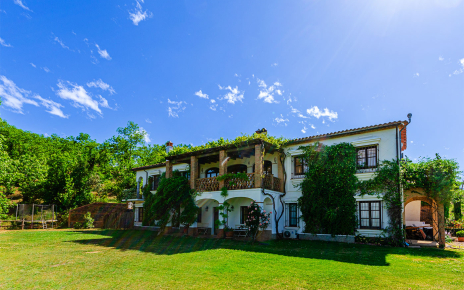 Ample lawned gardens