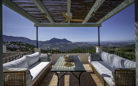 Amazing terrace and views as far as Africa
