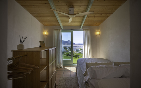 The single bedded room has access to its own terrace
