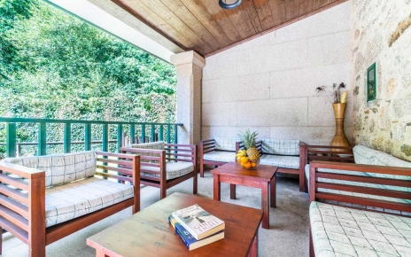 Chill out area facing rear gardens