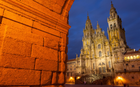 Historic centre of Santiago is 12 mins walk