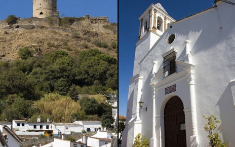 Jimena castle built by the Moors in the 13th century